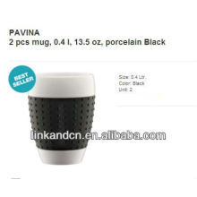 KC-00943 2013NEW!! ceramic mug with silicone sleeve